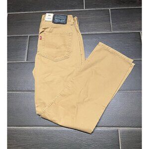 NWT Levi’s Twill Brown Straight Fit Men’s Jeans Size 30x30